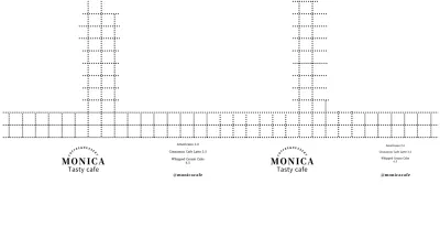 Announce and promote your cafe menu in a clean, checkered pattern style