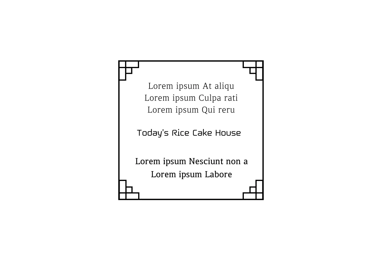 Toko lontong tradisional berwarna hitam