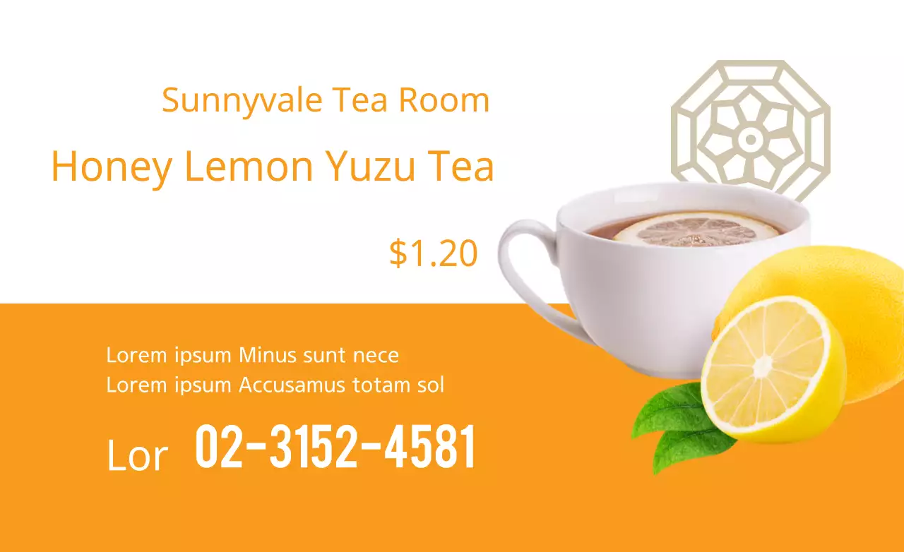 Honey Lemon Yuzu Tea