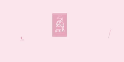 Pink clean lines icon bakery cafe