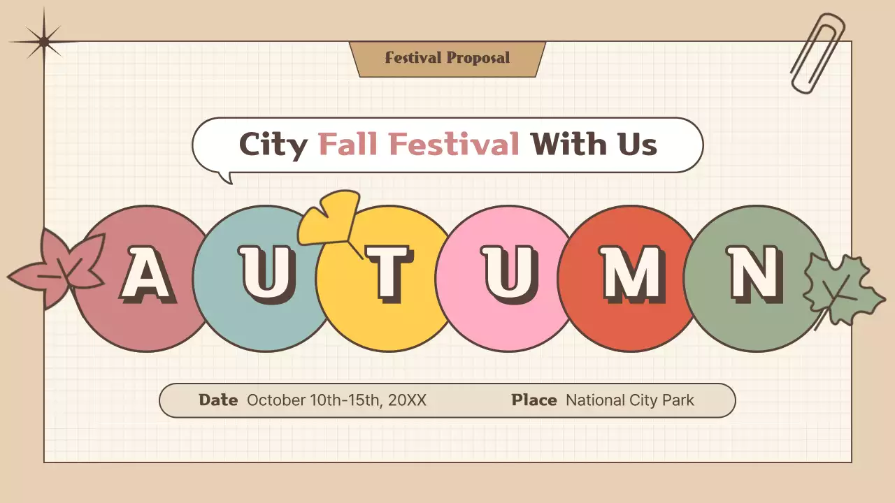 Colorful Vintage Festival Proposal Presentation