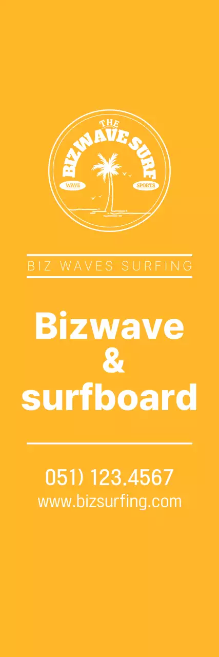 Simple concept surfing emblem logo in blue and yellow to promote the shop.