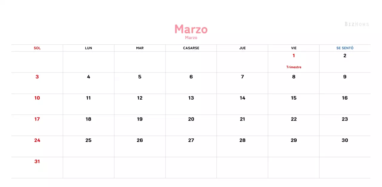 Un cálido calendario ilustrado de Año Nuevo