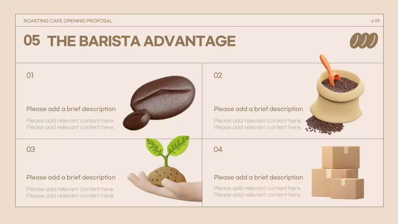 Brown Modern Cafe Proposal Presentation