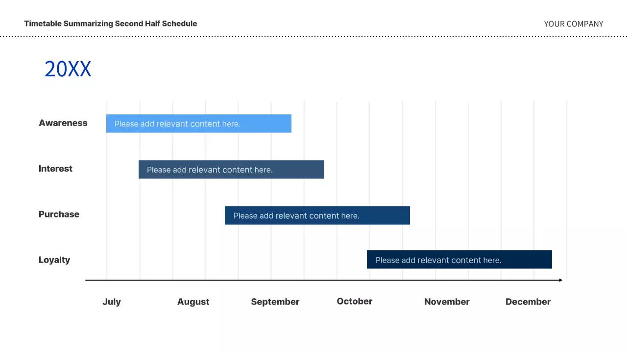 A simple business plan in blue
