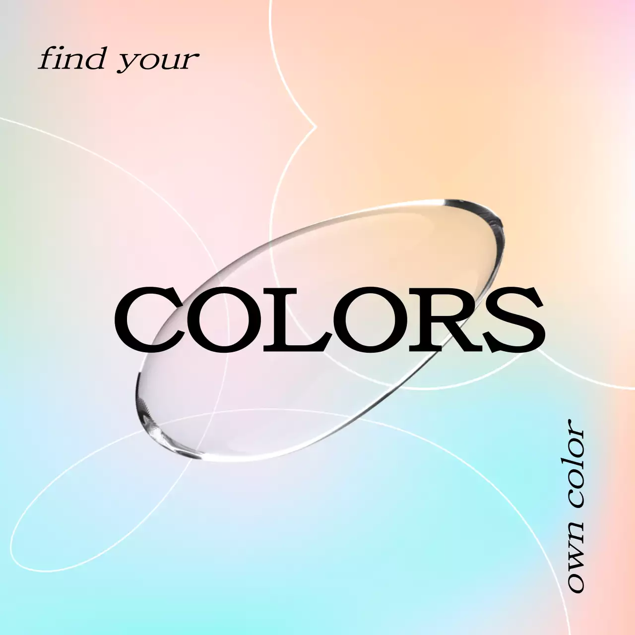 Hàng triển lãm với bầu không khí mơ màng với độ dốc đầy màu sắc