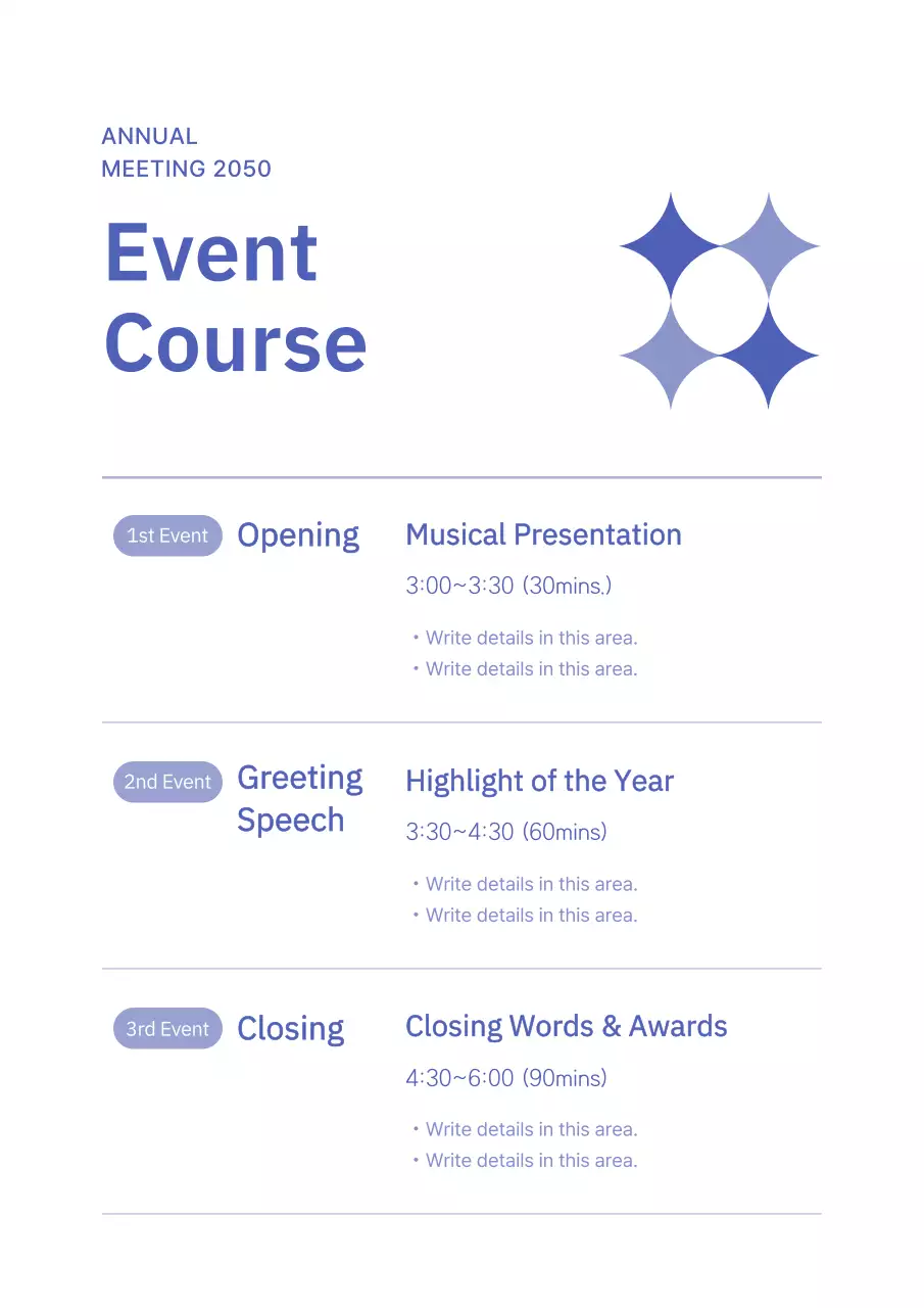 Blue Modern Meeting Announcement