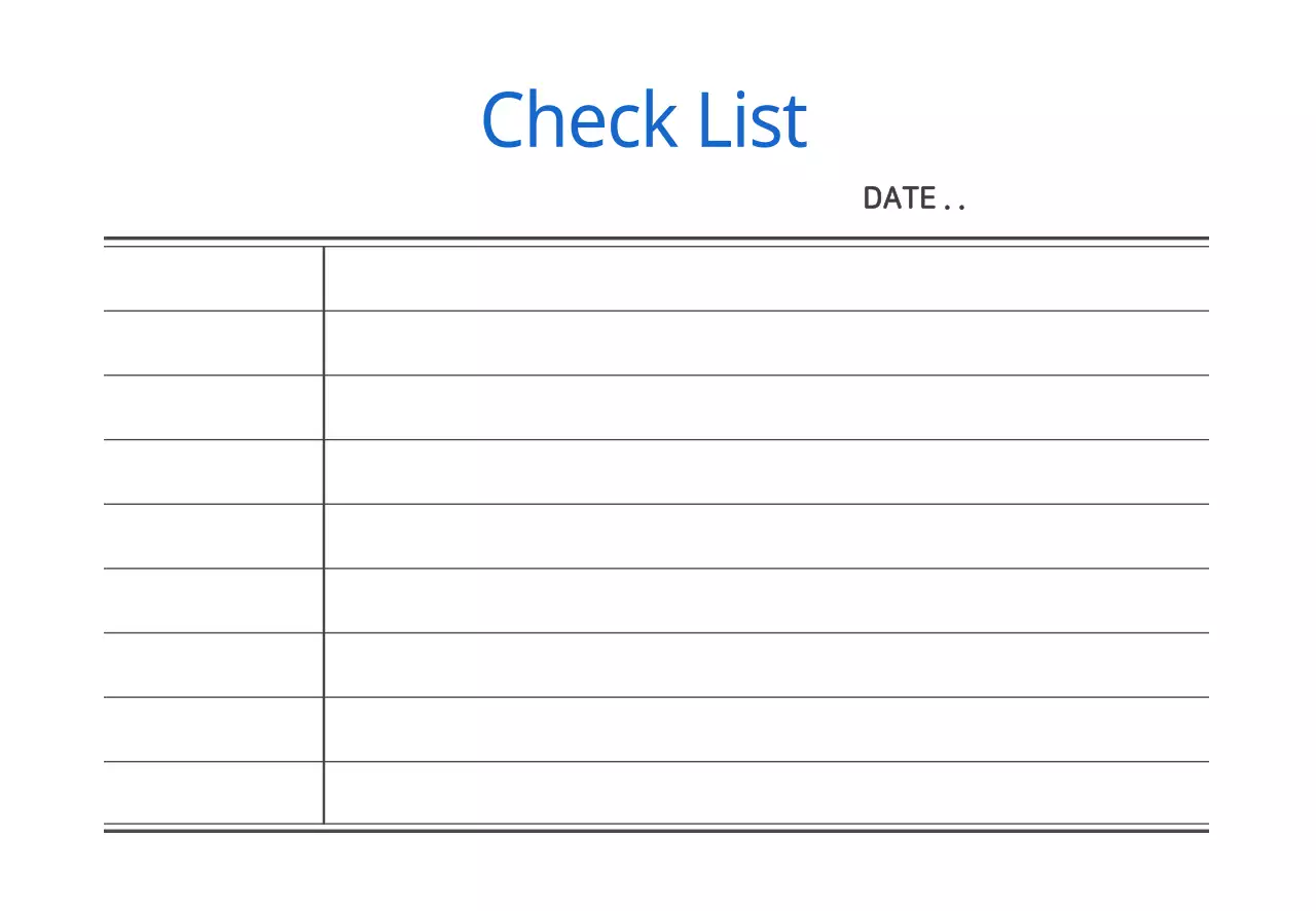 danh sách kiểm tra