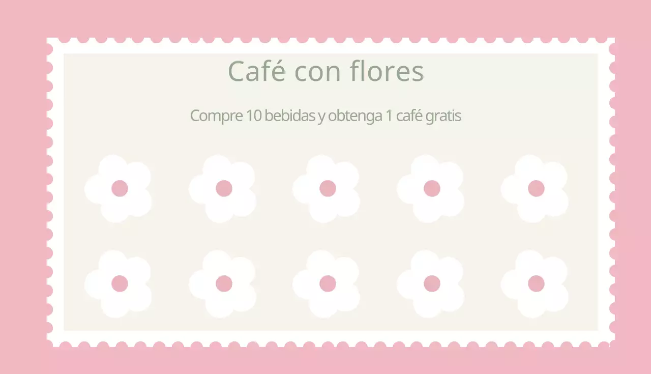 Café con flores