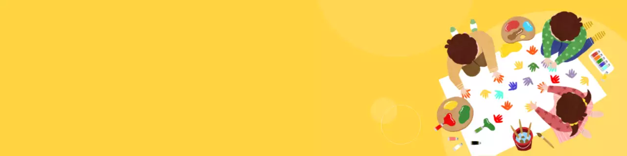 Yellow Creative Kids Guide Banner