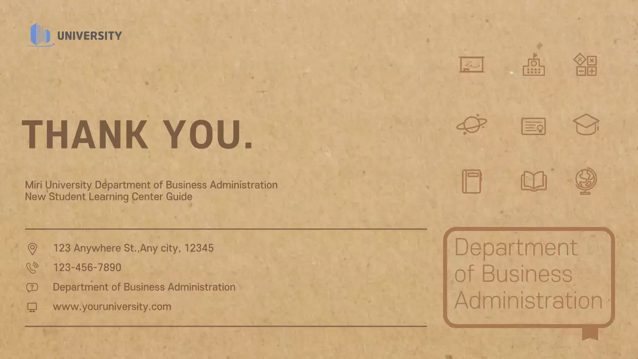 Beige Modern University Guide Presentation