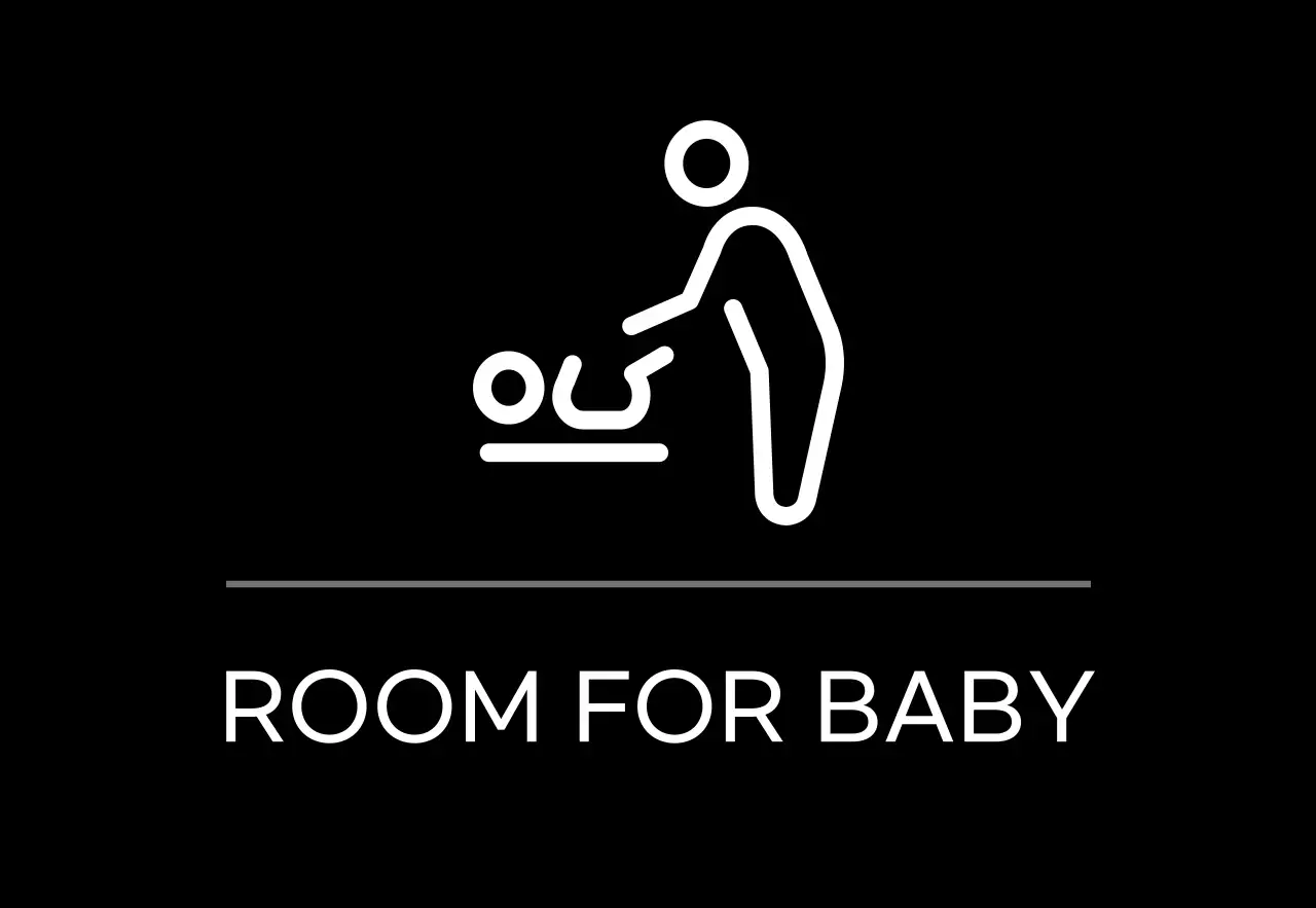 Black simple signage