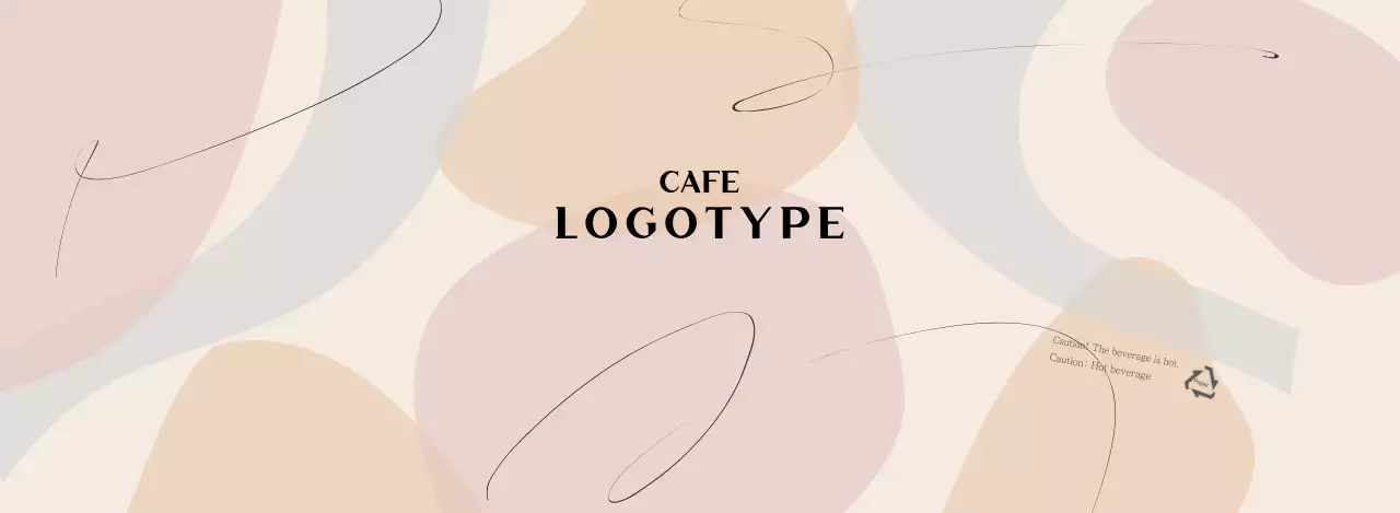 Beige Modern Shapes Pattern