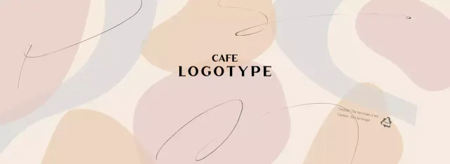 Beige Modern Shapes Pattern