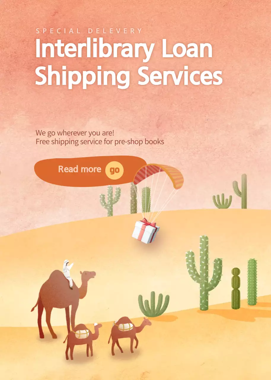 Poster Promosi Pengiriman Minimal Biru