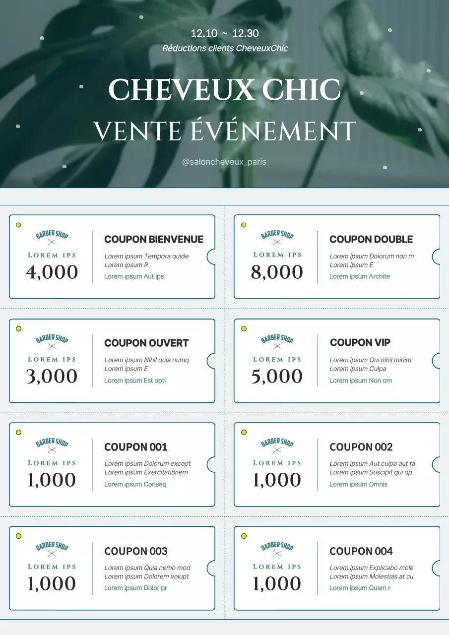 Livre de coupons photographique émotionnel en bleu clair et bleu