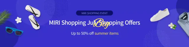 Blue Trendy Summer Promotion Banner