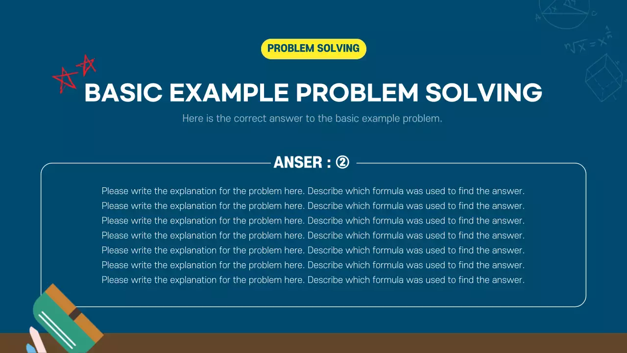 Blue Retro Math Course Presentation