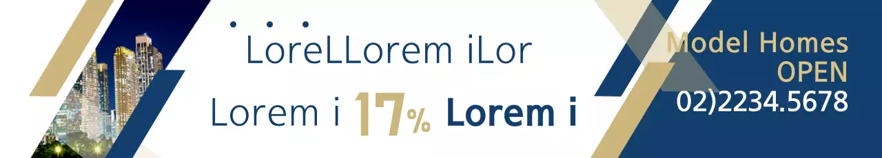 Banner de promoção imobiliária moderna da Marinha