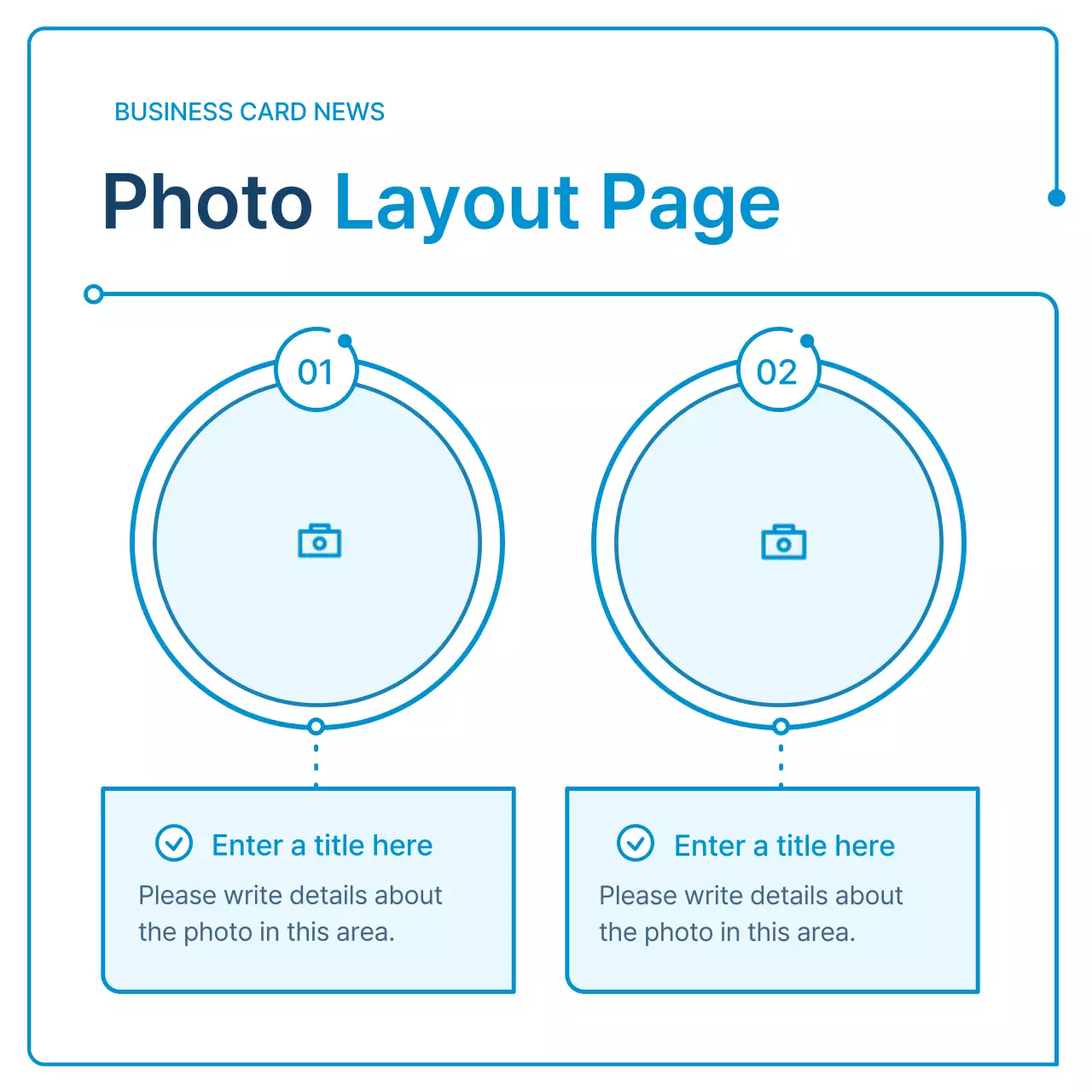 A guide to white and blue geometry for corporate newsletters