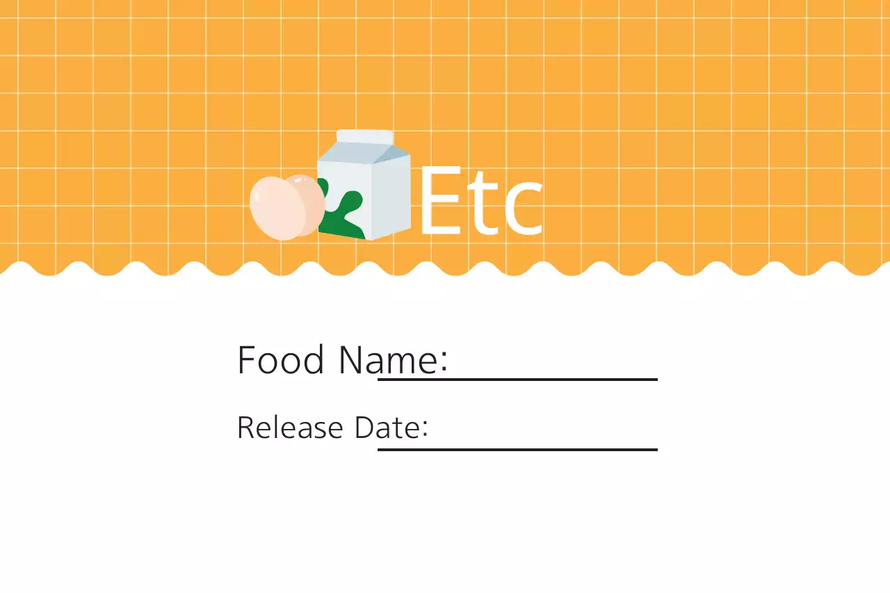 Orange Simple Food Announcement Banner