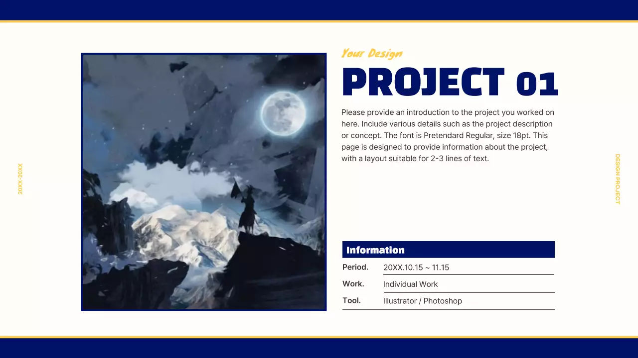 Blue Retro Design Portfolio Presentation