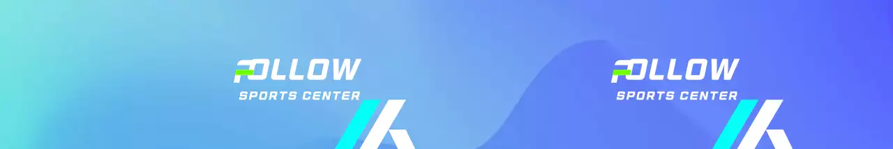 Desain yang kuat dan menarik dengan gradien biru muda dan biru