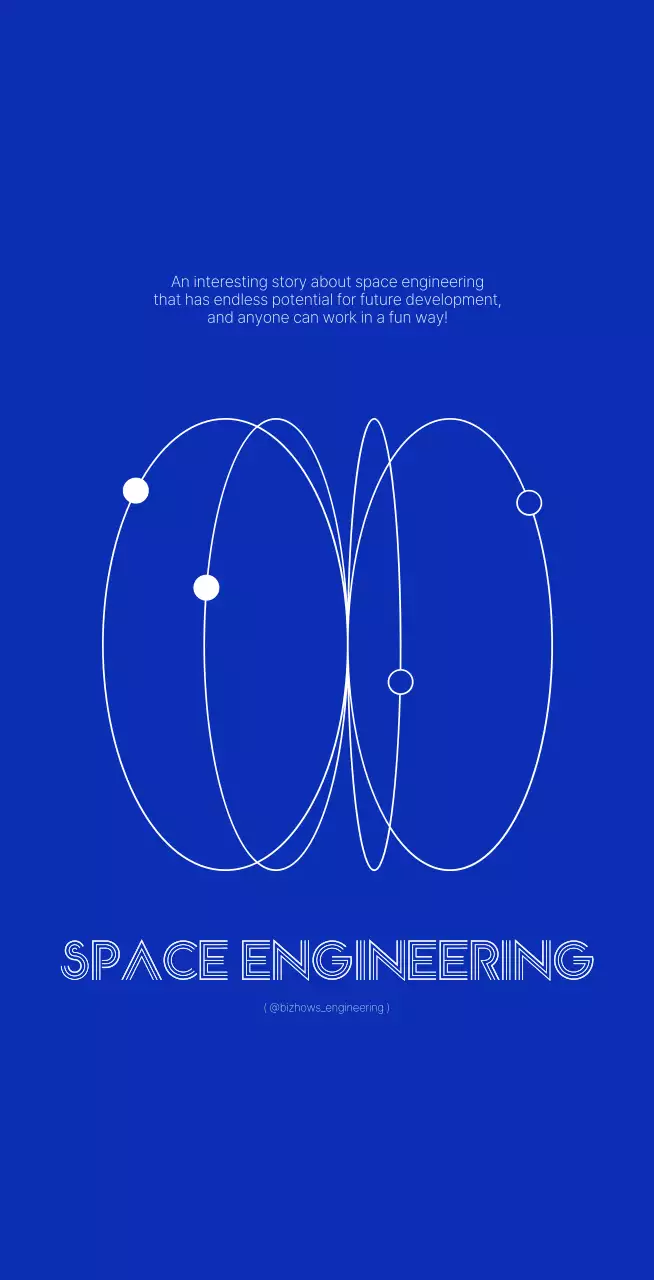 Simple, clean engineering concept in crisp navy blue and white