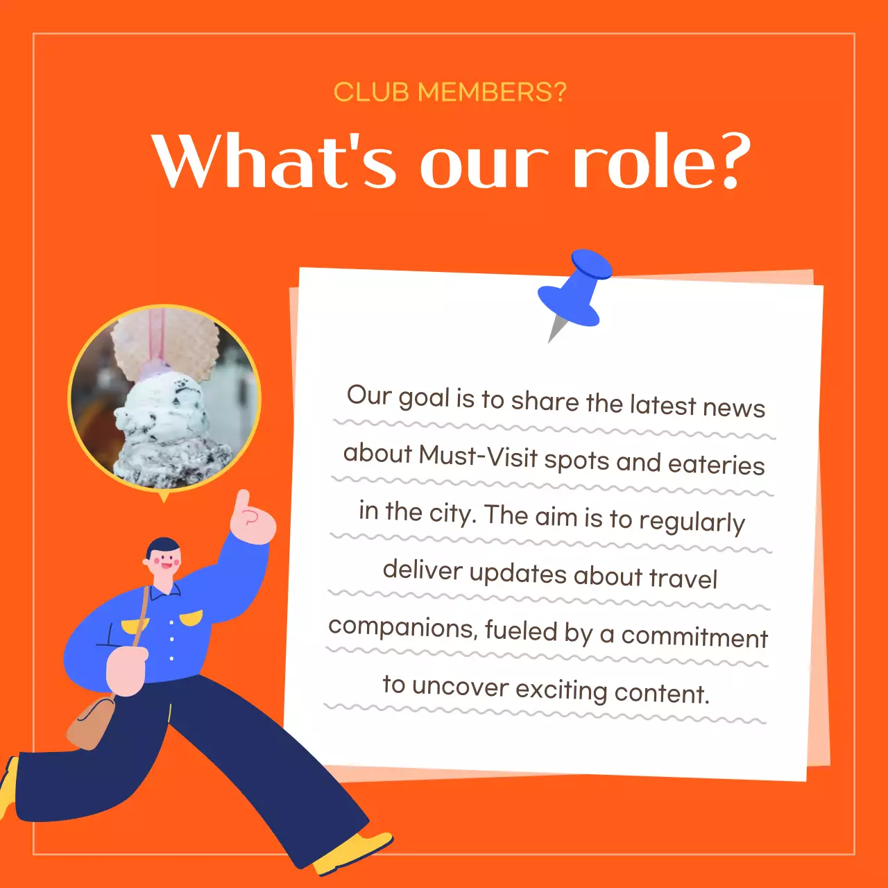 Orange Trendy Travel Promotion Instagram Carousel