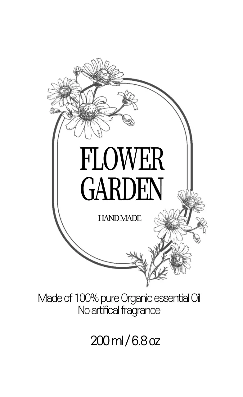 Nhãn gói sản phẩm làm đẹp gọn gàng màu trắng minh họa