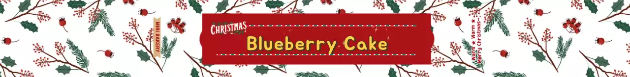 Kue Natal Pola Ilustrasi Merah Putih