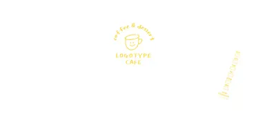 White yellow hand-drawn illustration