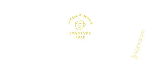 White yellow hand-drawn illustration