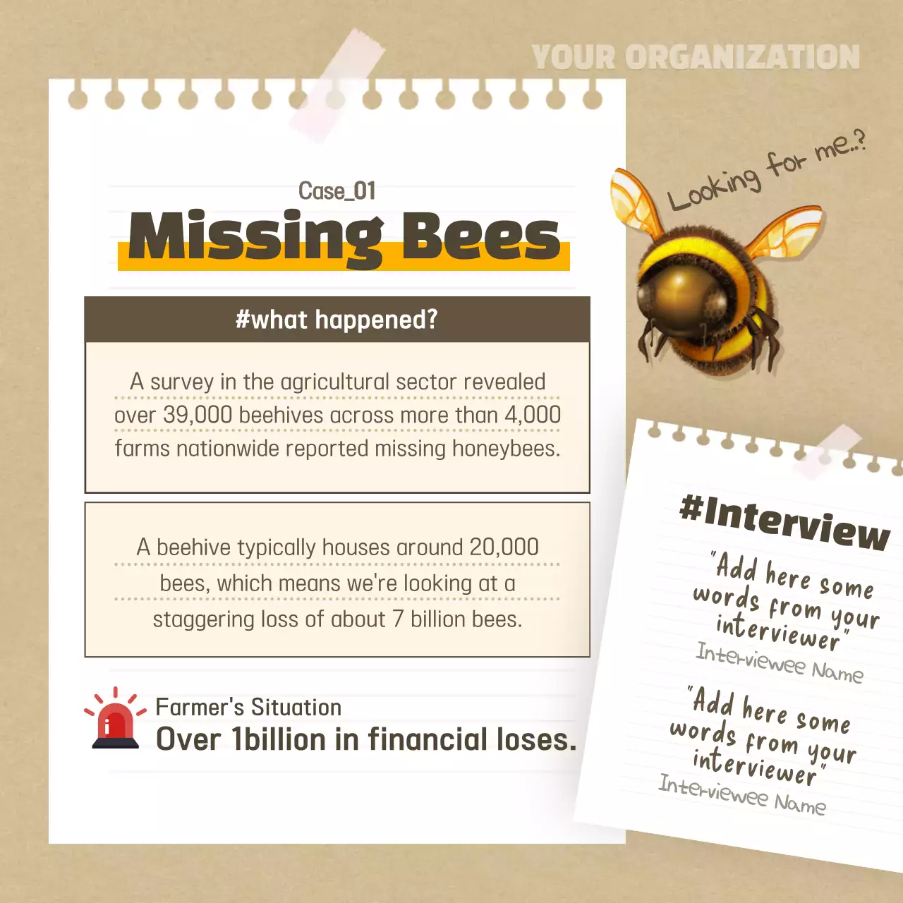 Beige Traditional Bee Guide Instagram Carousel