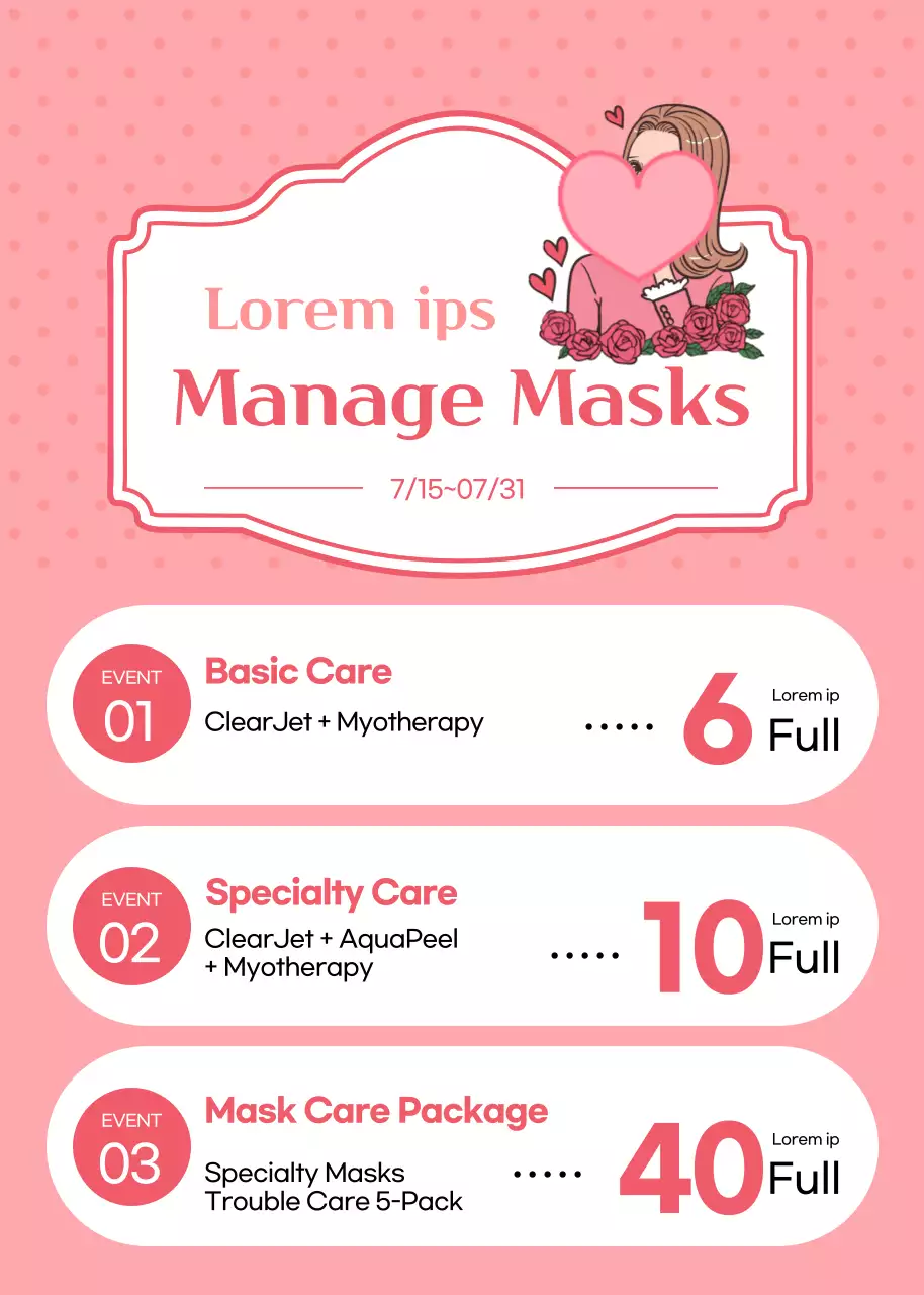 Pink Trendy Skincare Promotion Poster