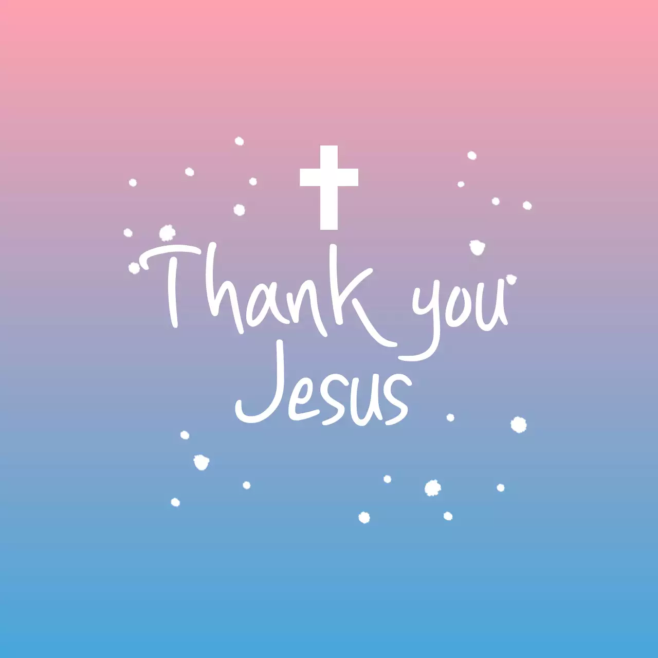 Pastel Gradient Easter Church Circle Sticker