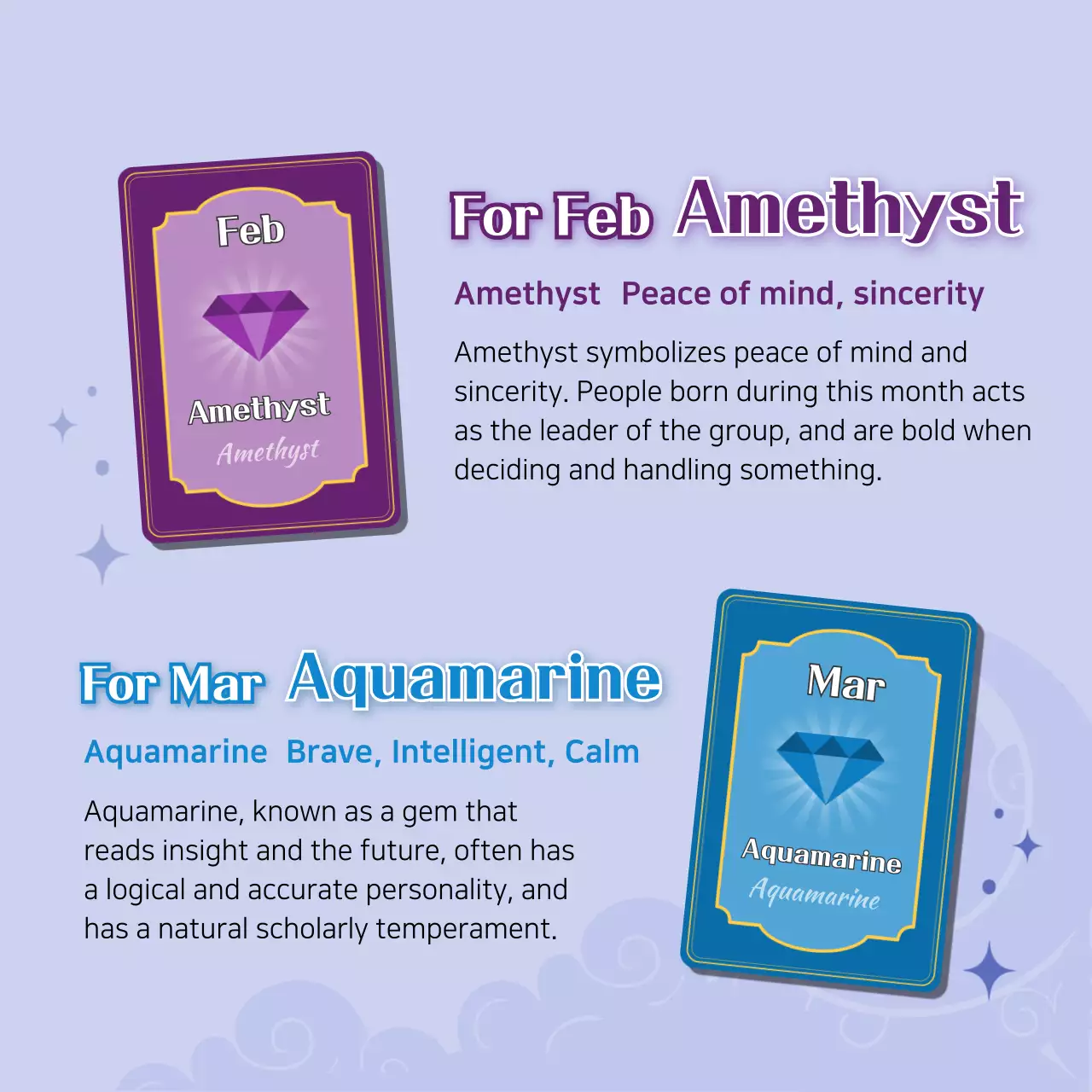 Purple Elegant Birthstone Guide Instagram Carousel