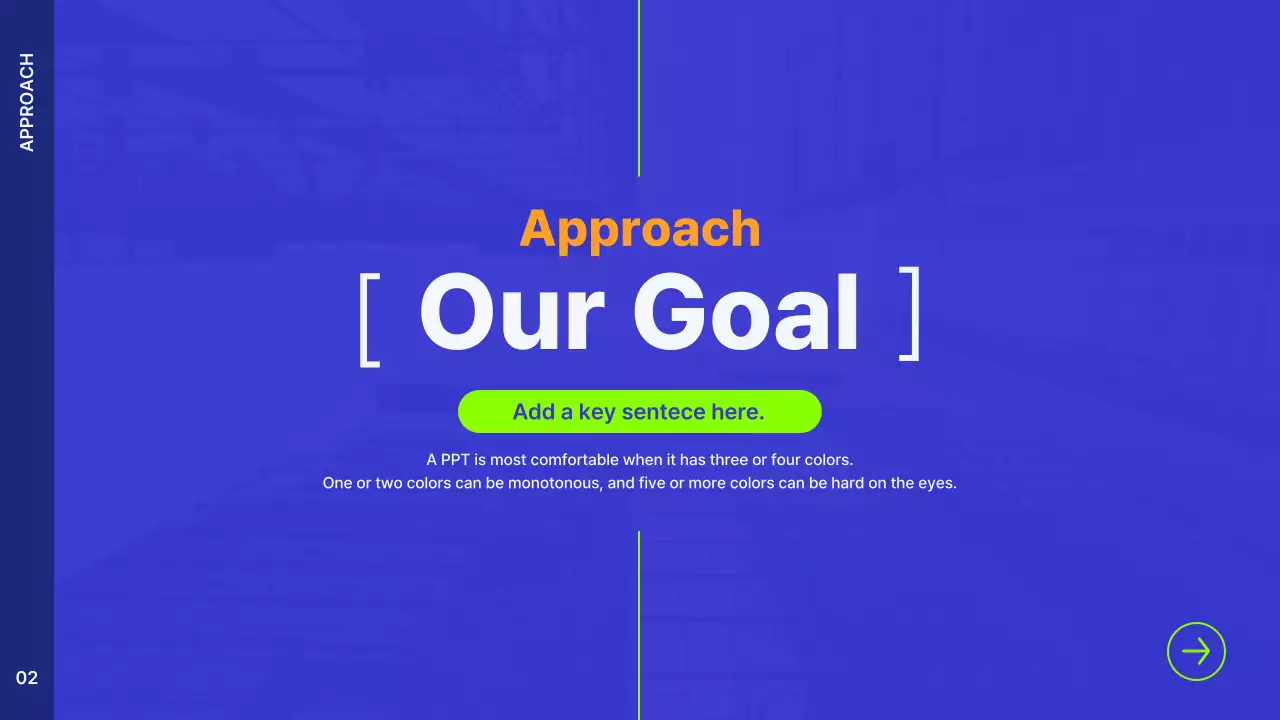 파랑과 주황색의 심플한 설득을 위한 비즈니스 제안서