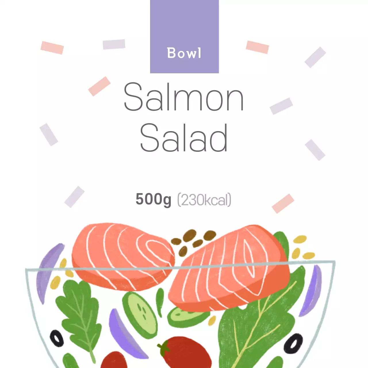 Salad salmon