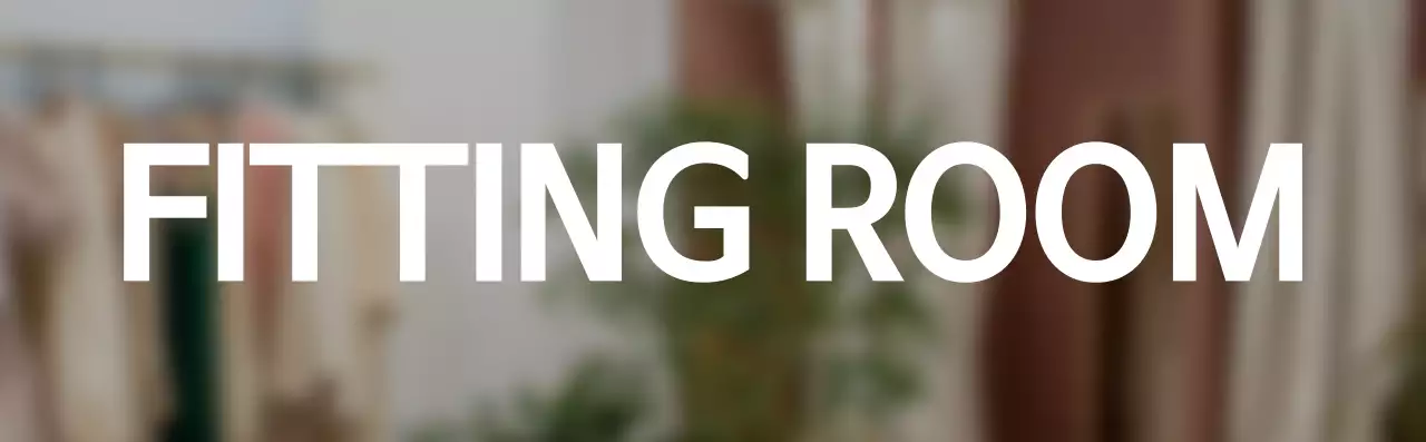 Fitting room text guidance with a simple style