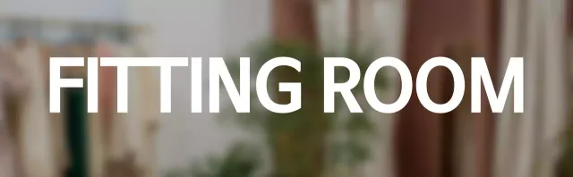 Fitting room text guidance with a simple style