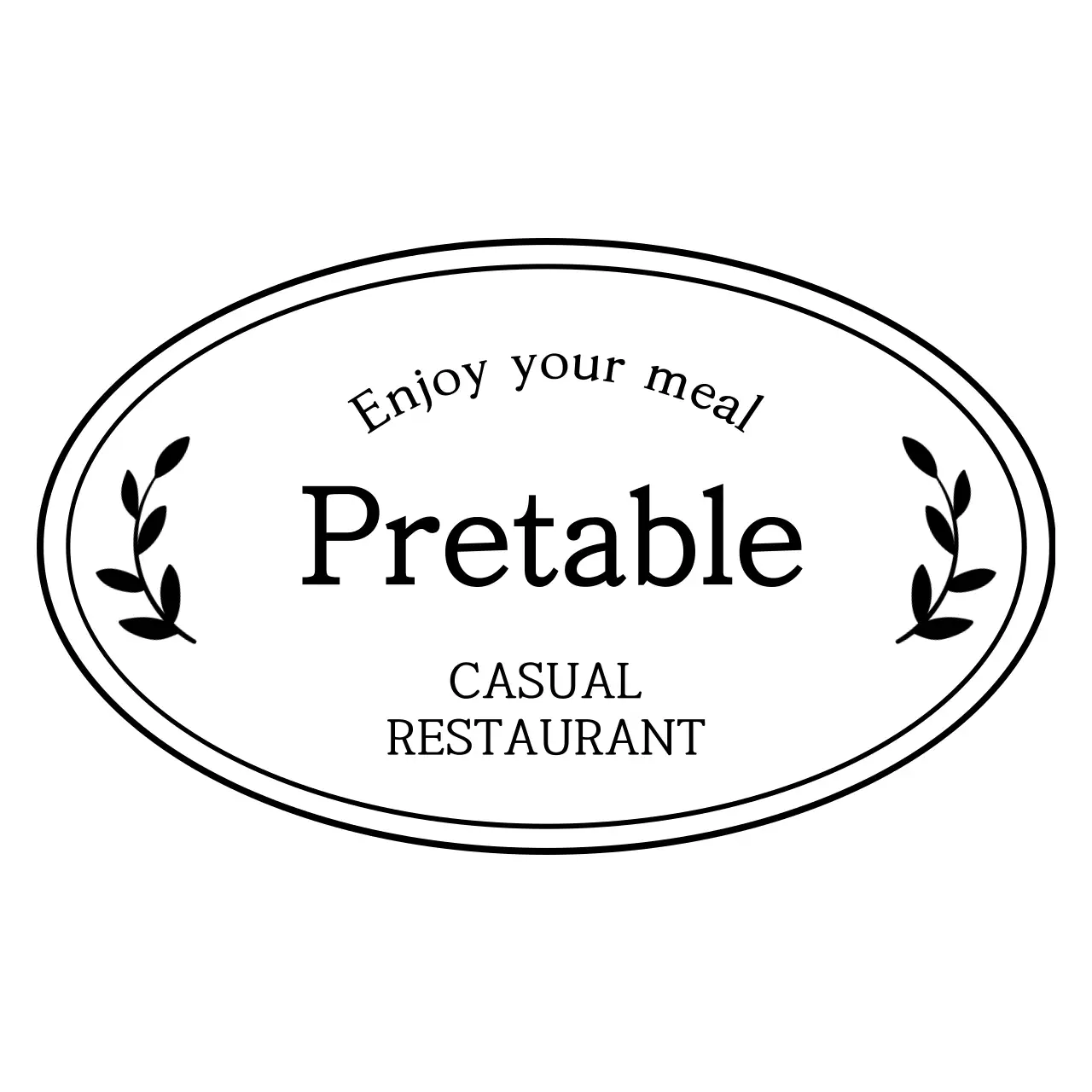 A restaurant with a clean, one-frame logo concept