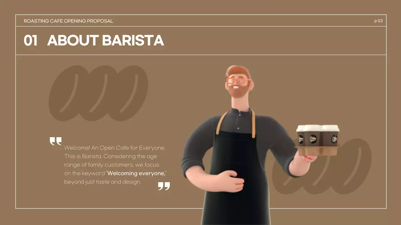 Brown Modern Cafe Proposal Presentation