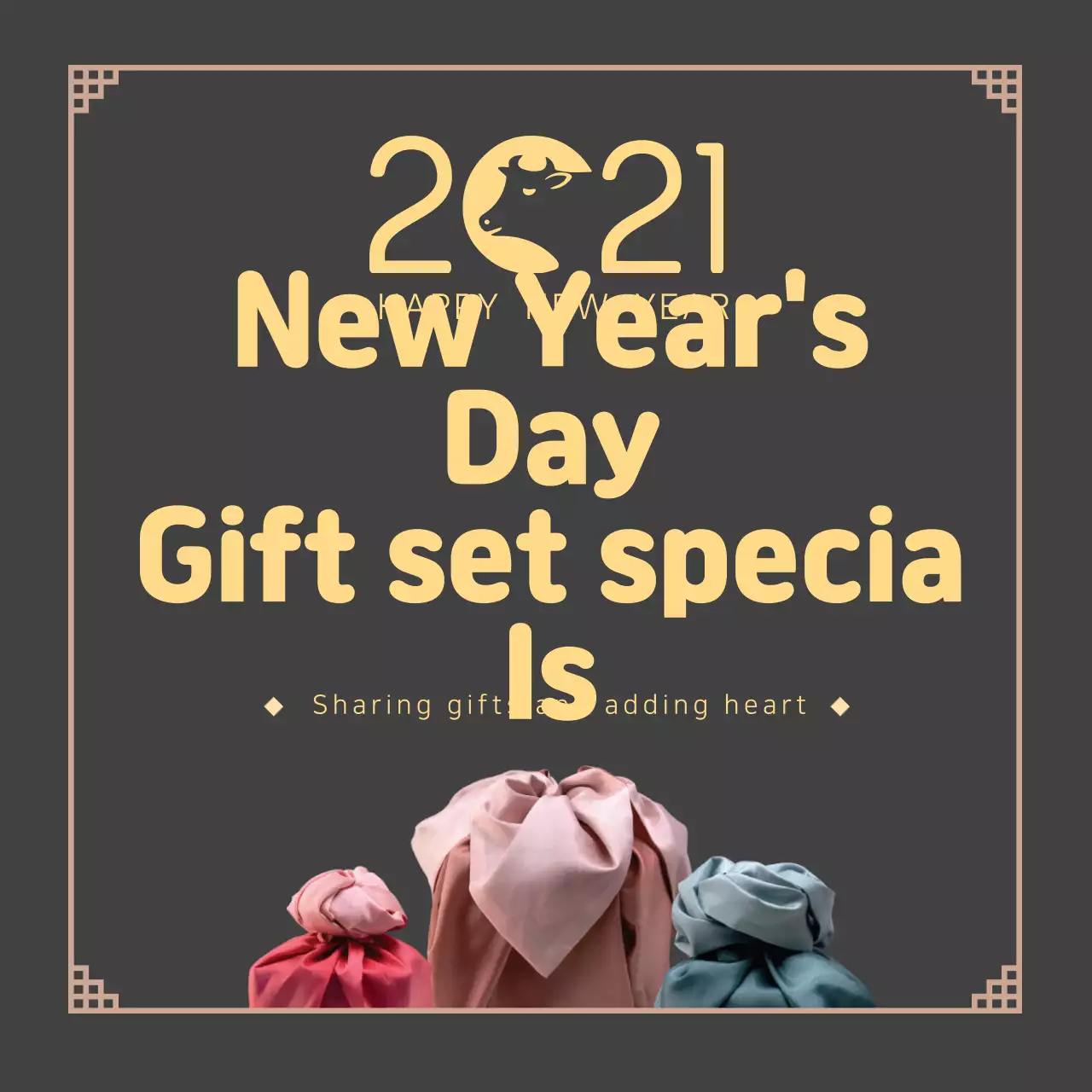 beige photo logo traditional new year greeting