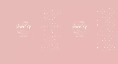 Pink clean lines illustration jewelry