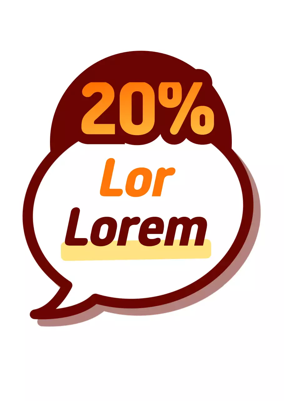 Promote speech bubbles with an orange gradient