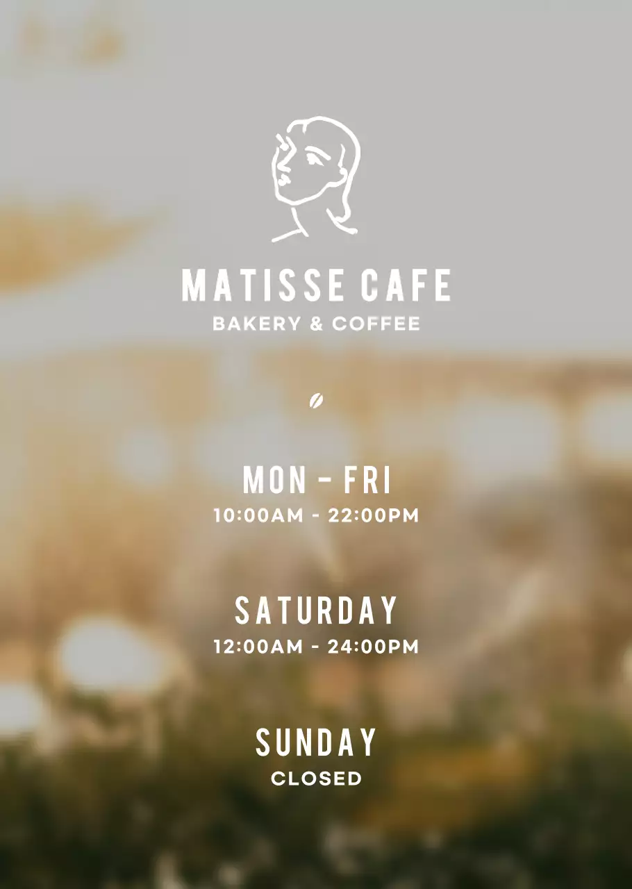 White's Emotional Café Opening Hours