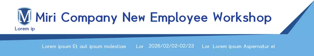 Quảng cáo sự kiện thành lập công ty gọn gàng với điểm nhấn văn bản màu xanh lam