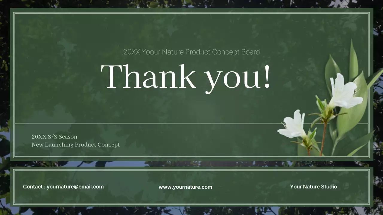 Green Botanical Skincare Presentation