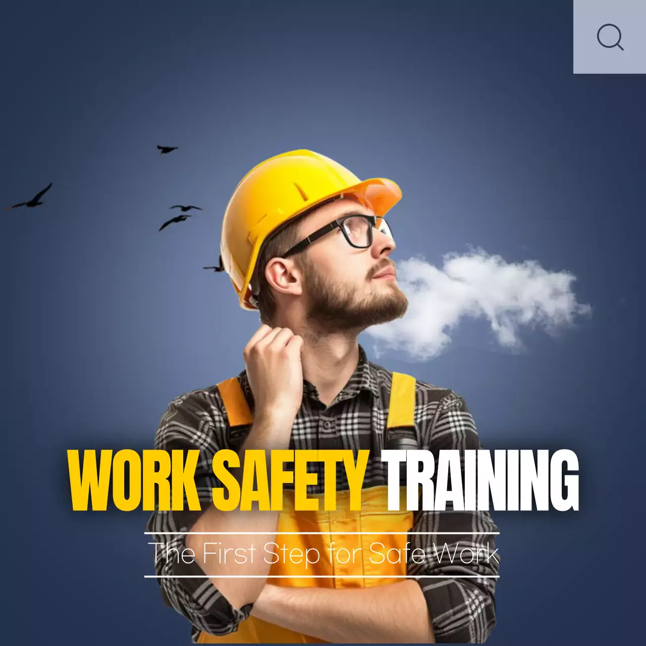 Yellow Simple Safety Campaign Instagram Post